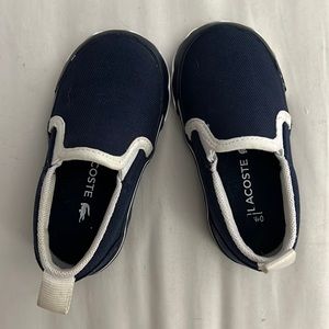 Lacoste slip on shoe for baby/toddler